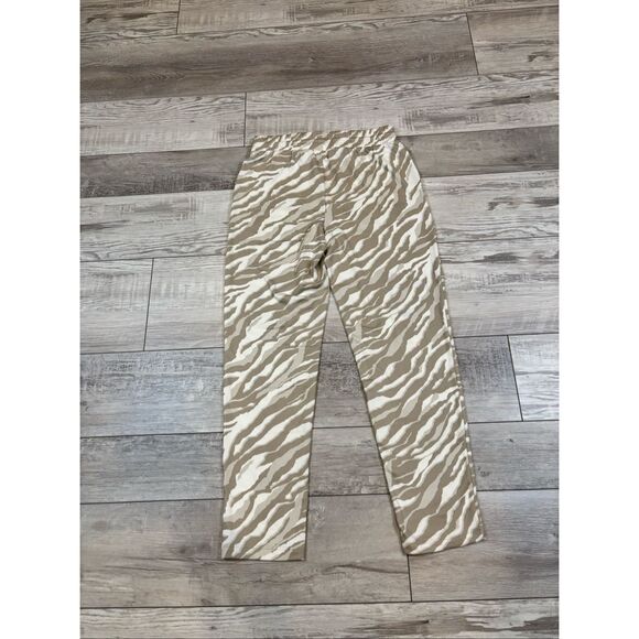 Sport Savvy Brushed Jersey Zebra Printed Ankle Pants Size XS - Picture 8 of 11